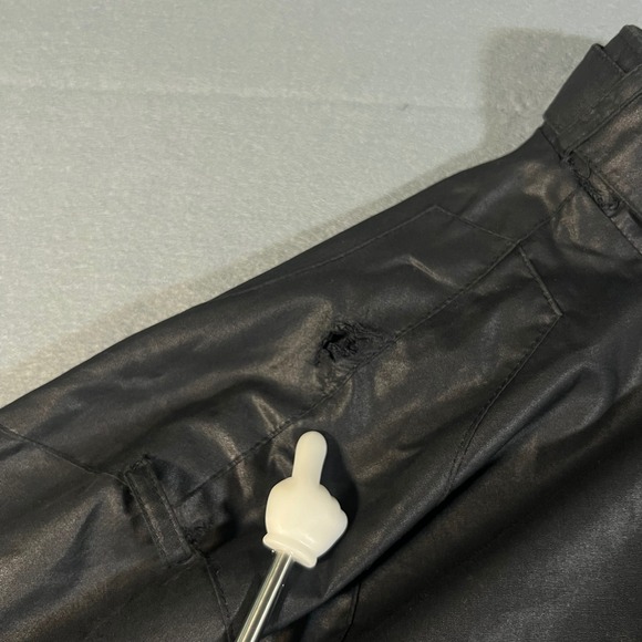 Vintage Members Only Rainbow Tag Bomber Jacket Black Full Zip Size 40 FLAWS - Picture 6 of 9